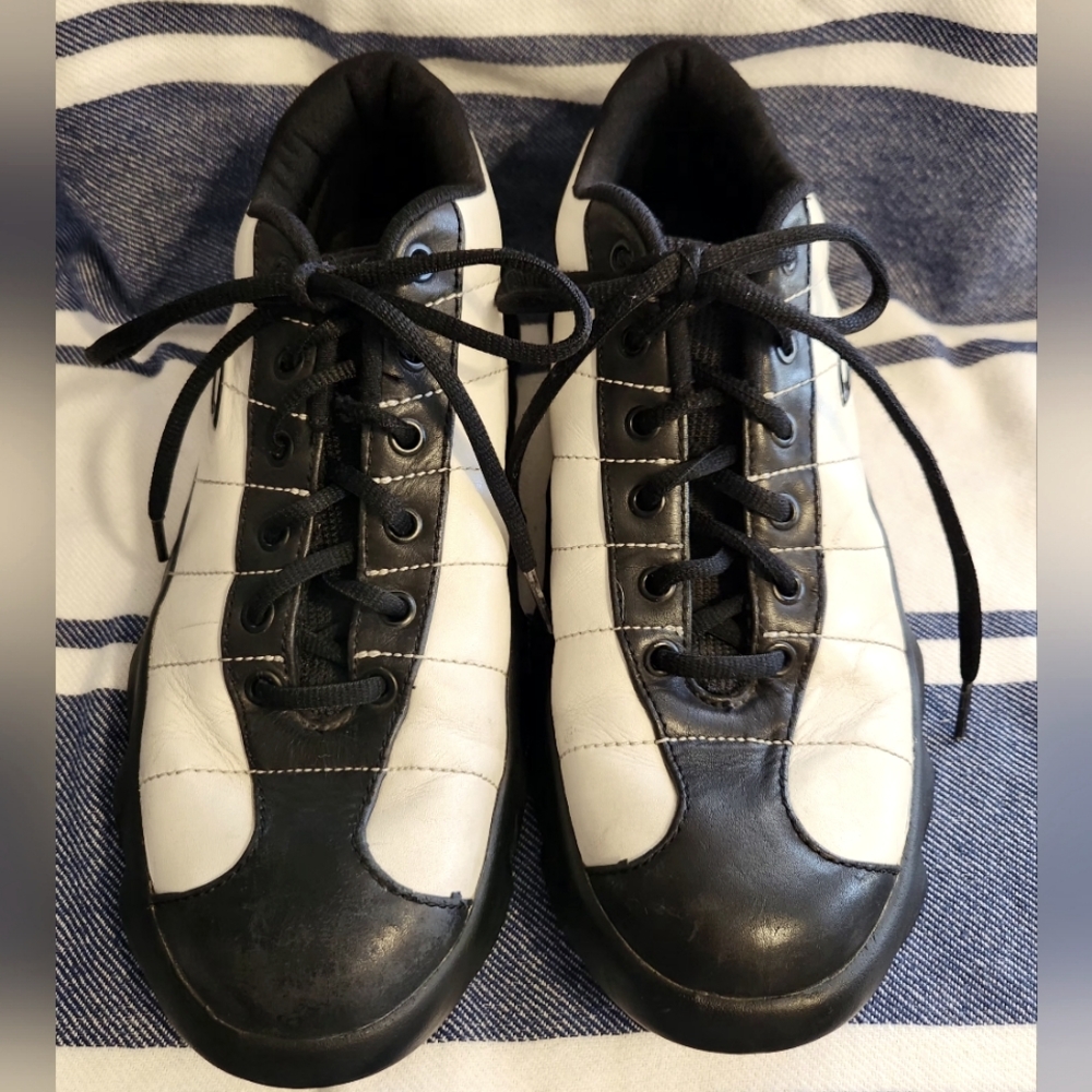 Mens Oakley Black & White Casual Shoes